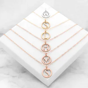 Dainty Initial Pendant Necklace
