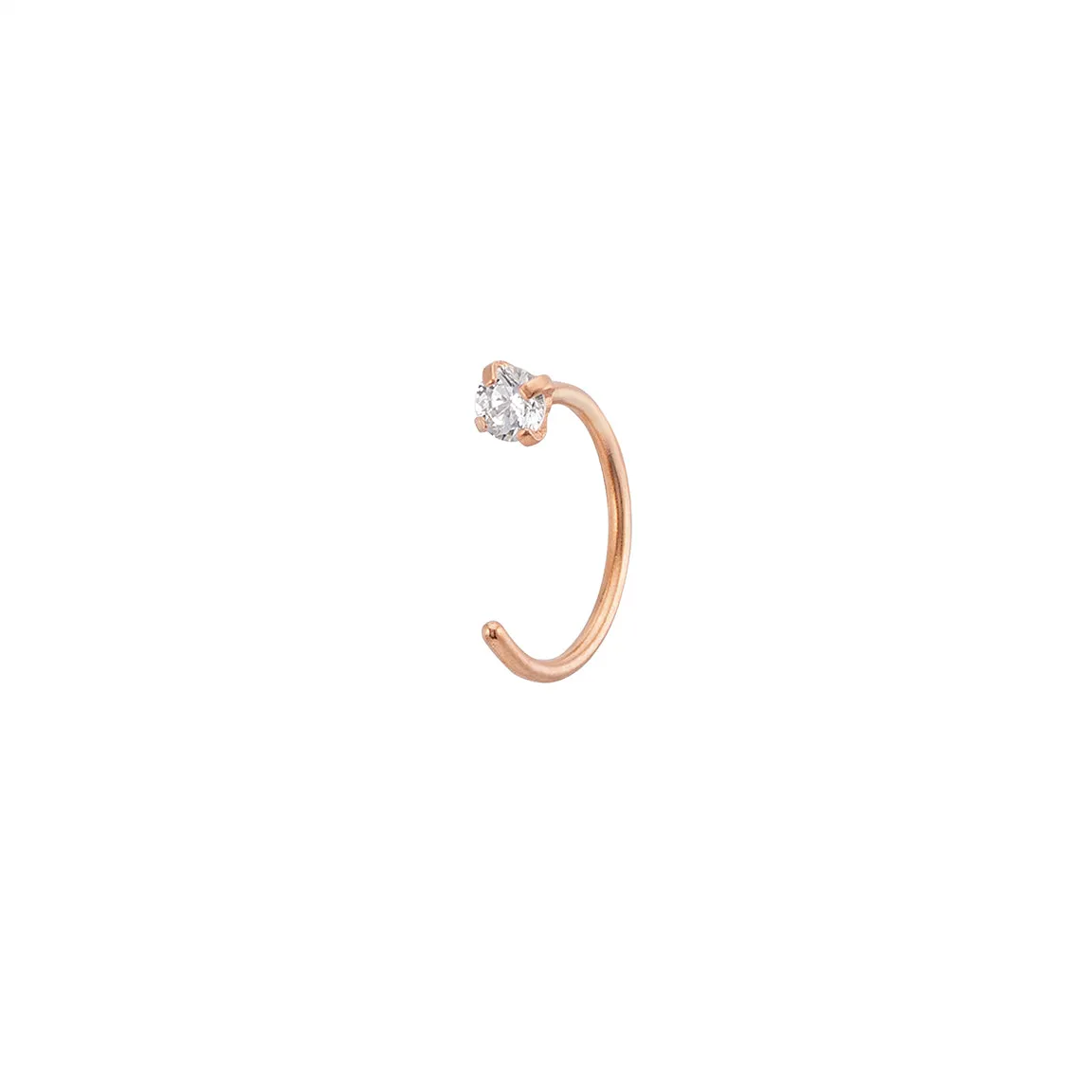 Dainty Sparkle Hug Hoops