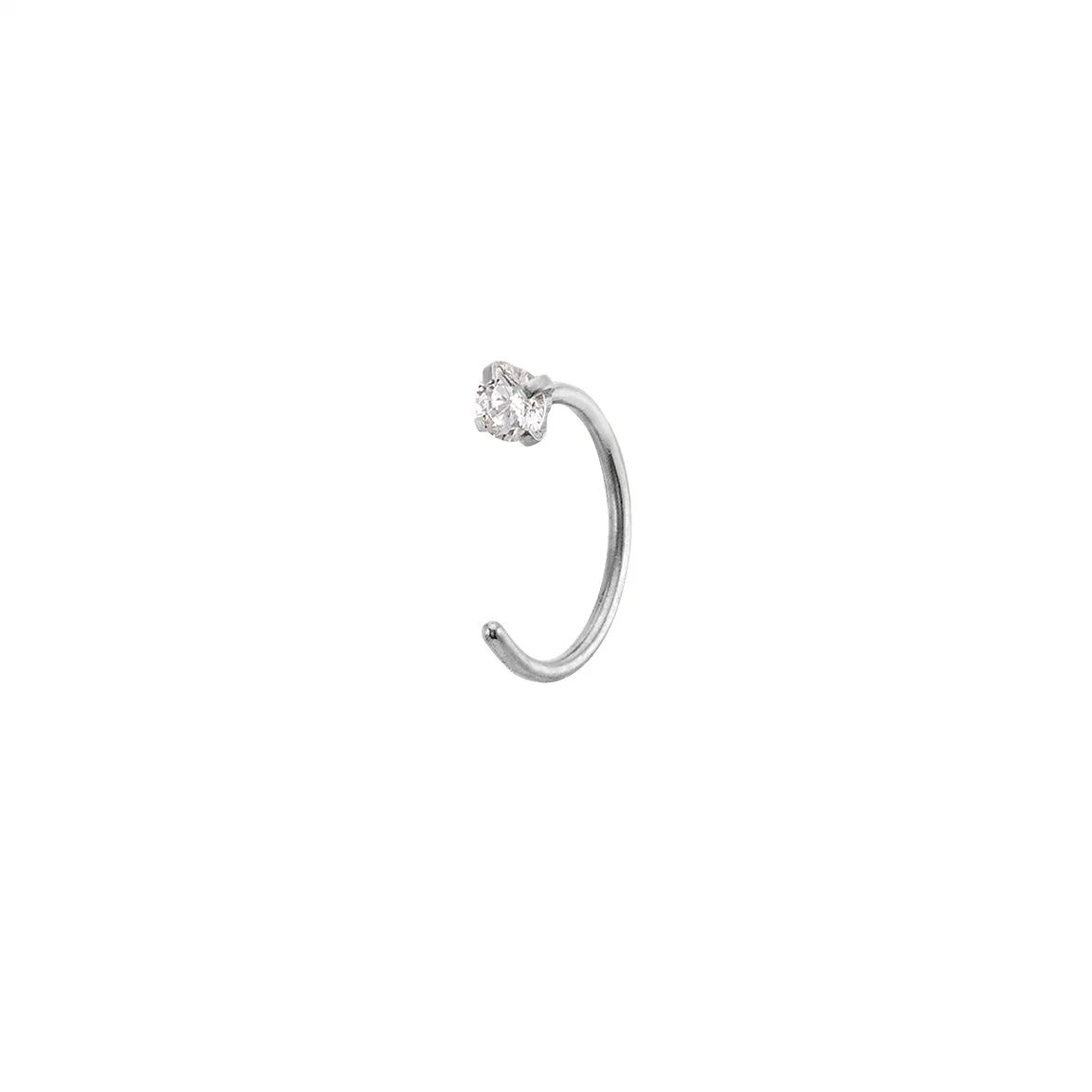 Dainty Sparkle Hug Hoops