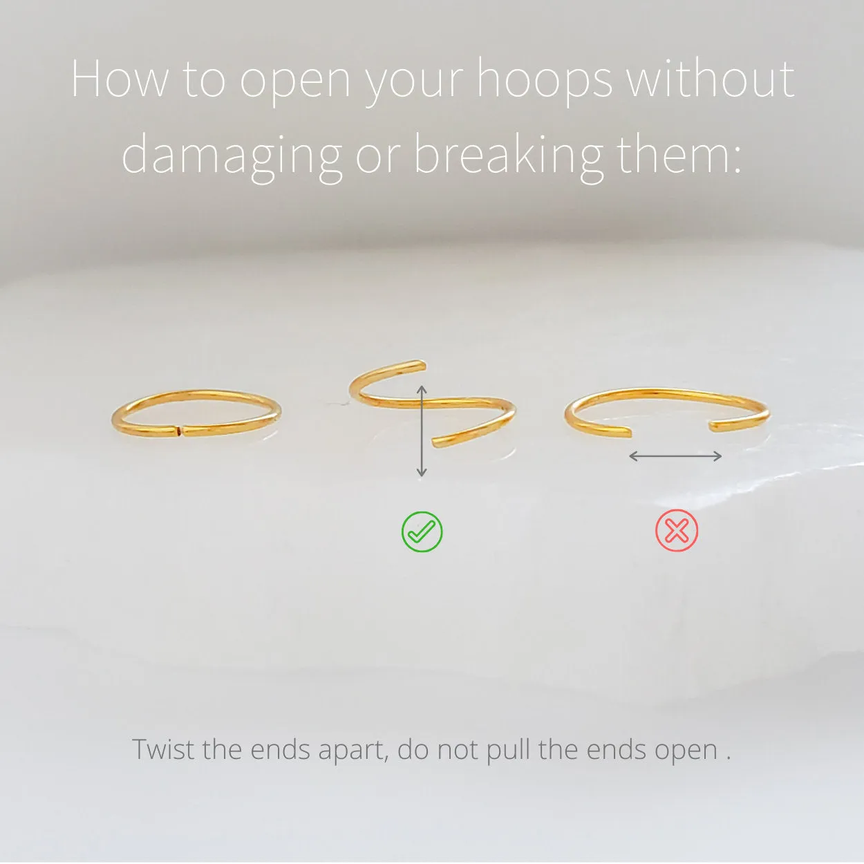 Dainty Sparkle Hug Hoops