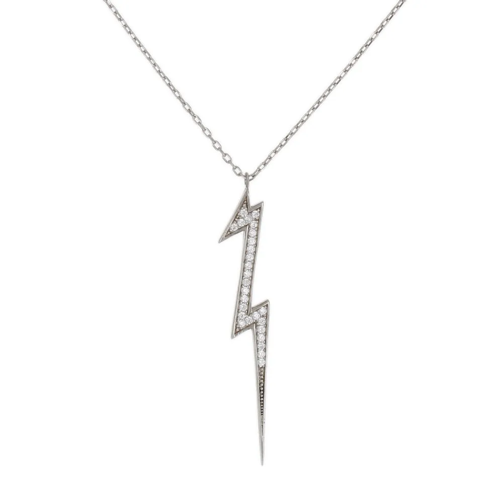 DANGLING LIGHTNING BOLT NECKLACE