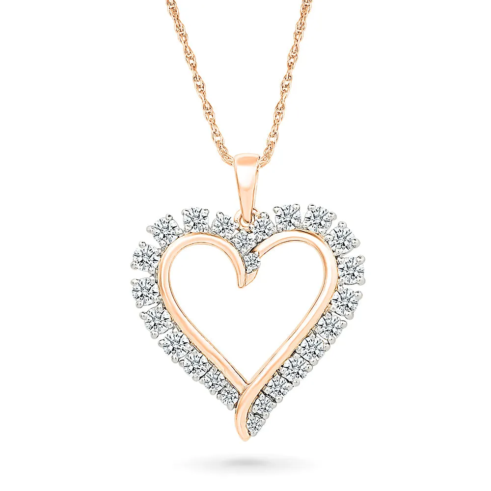 Dazzling Diamond Heart Pendant