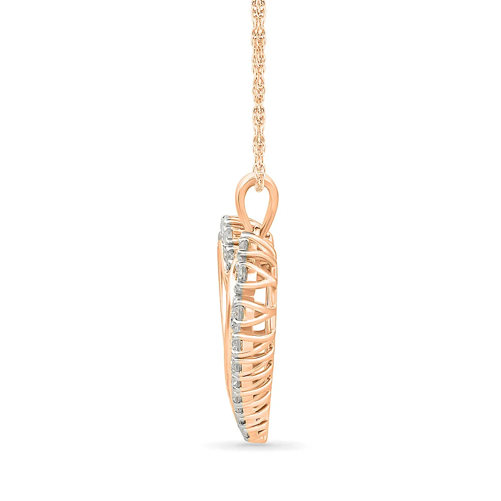Dazzling Diamond Heart Pendant