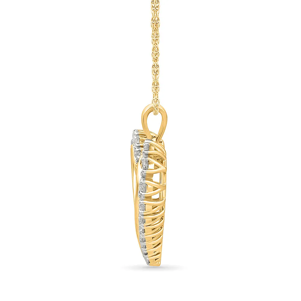 Dazzling Diamond Heart Pendant