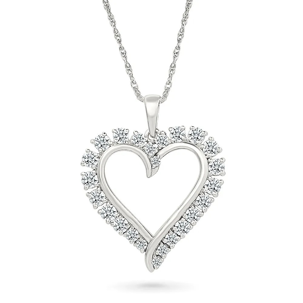 Dazzling Diamond Heart Pendant