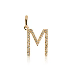 Diamond Letter Pendant 10