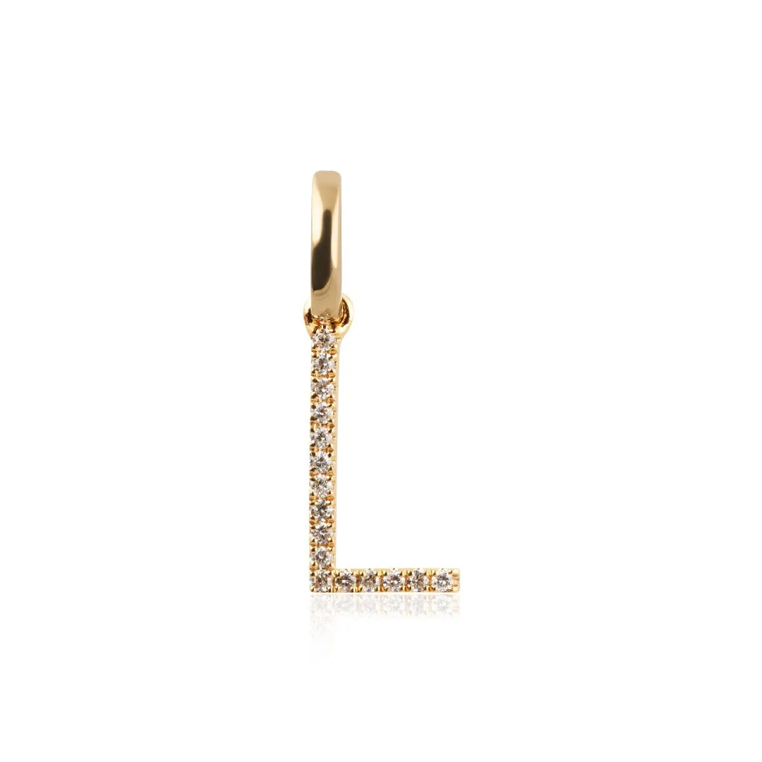 Diamond Letter Pendant 10