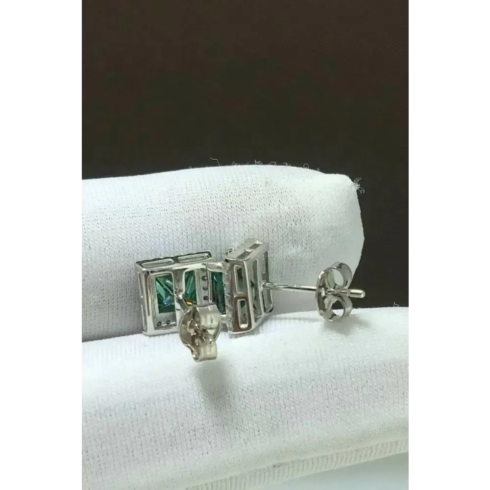 Discover the Elegance of Luxury Moissanite Square Stud Earrings