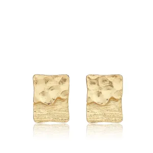 Dual Texture Stud Earrings