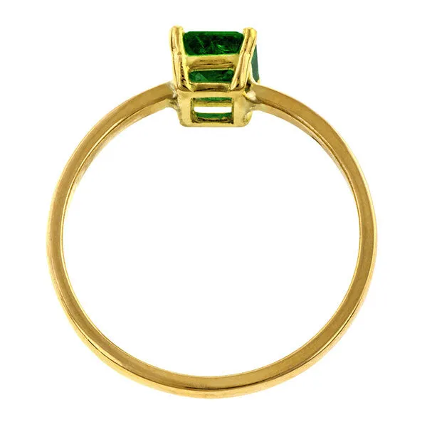 Emerald Solitaire Ring