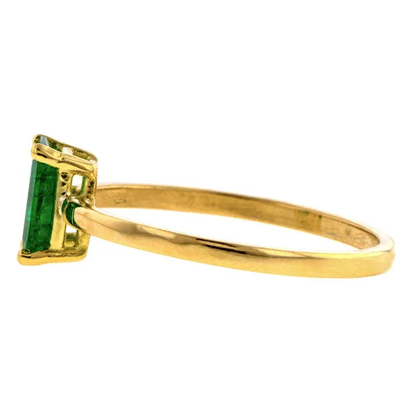 Emerald Solitaire Ring