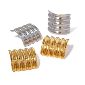 Eterna Wave Hoops
