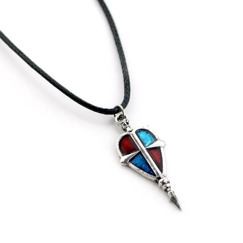 Exorcist Antique Bronze Silver Color Enamel Unisex Pendant Necklace