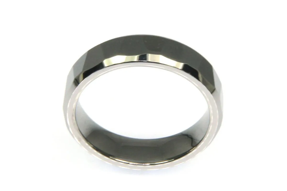 Faceted Tungsten Band