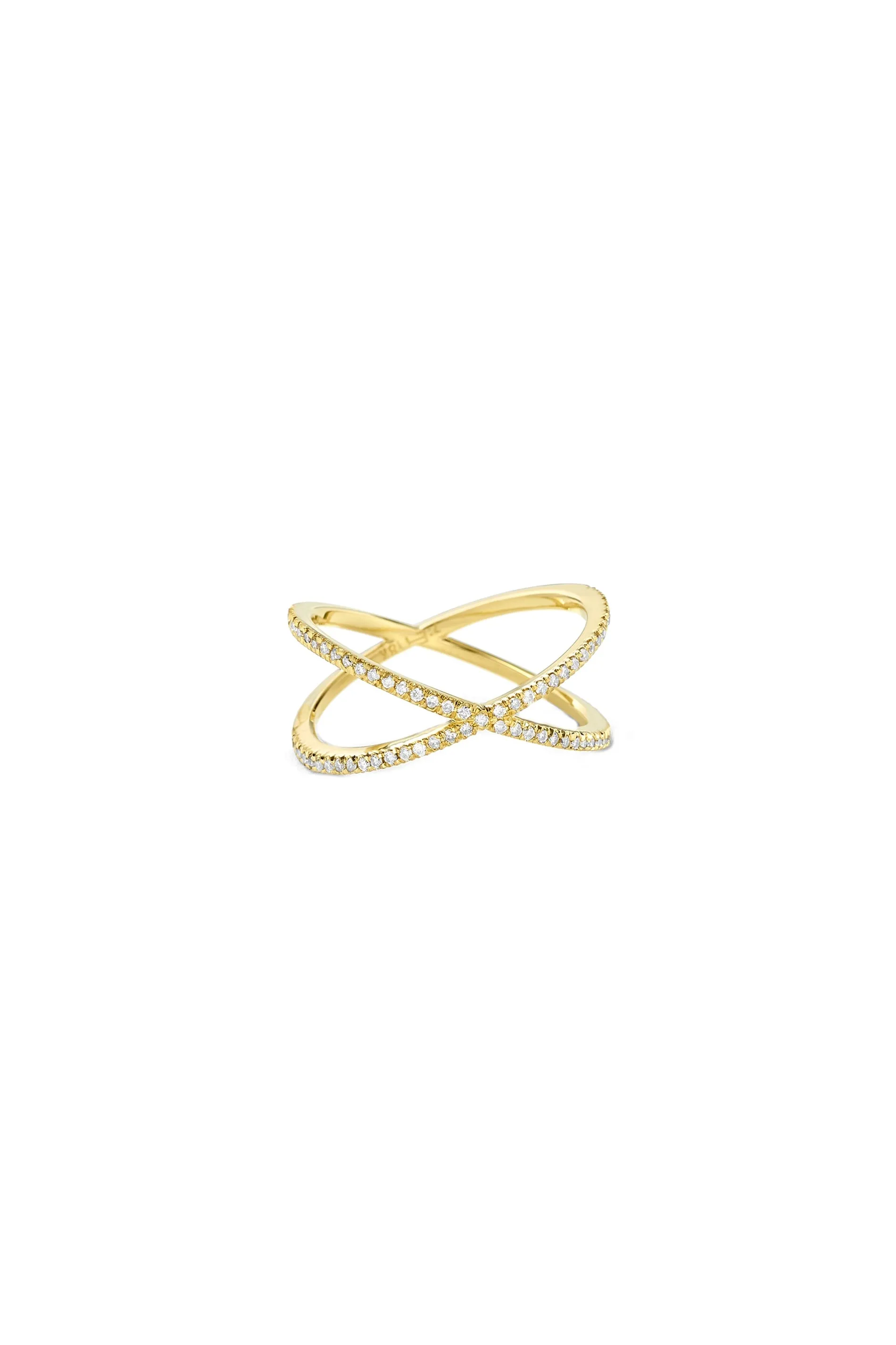 Fine Shorty ring yellow gold and diamonds