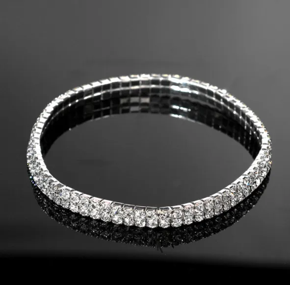 Flash diamond elastic anklet