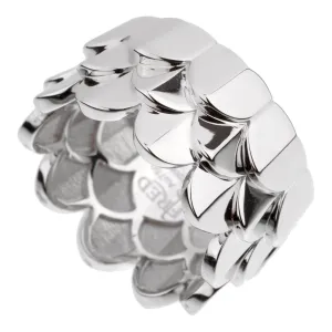 Fred of Paris Triple Arc White Gold Band Ring Sz 7 1/4