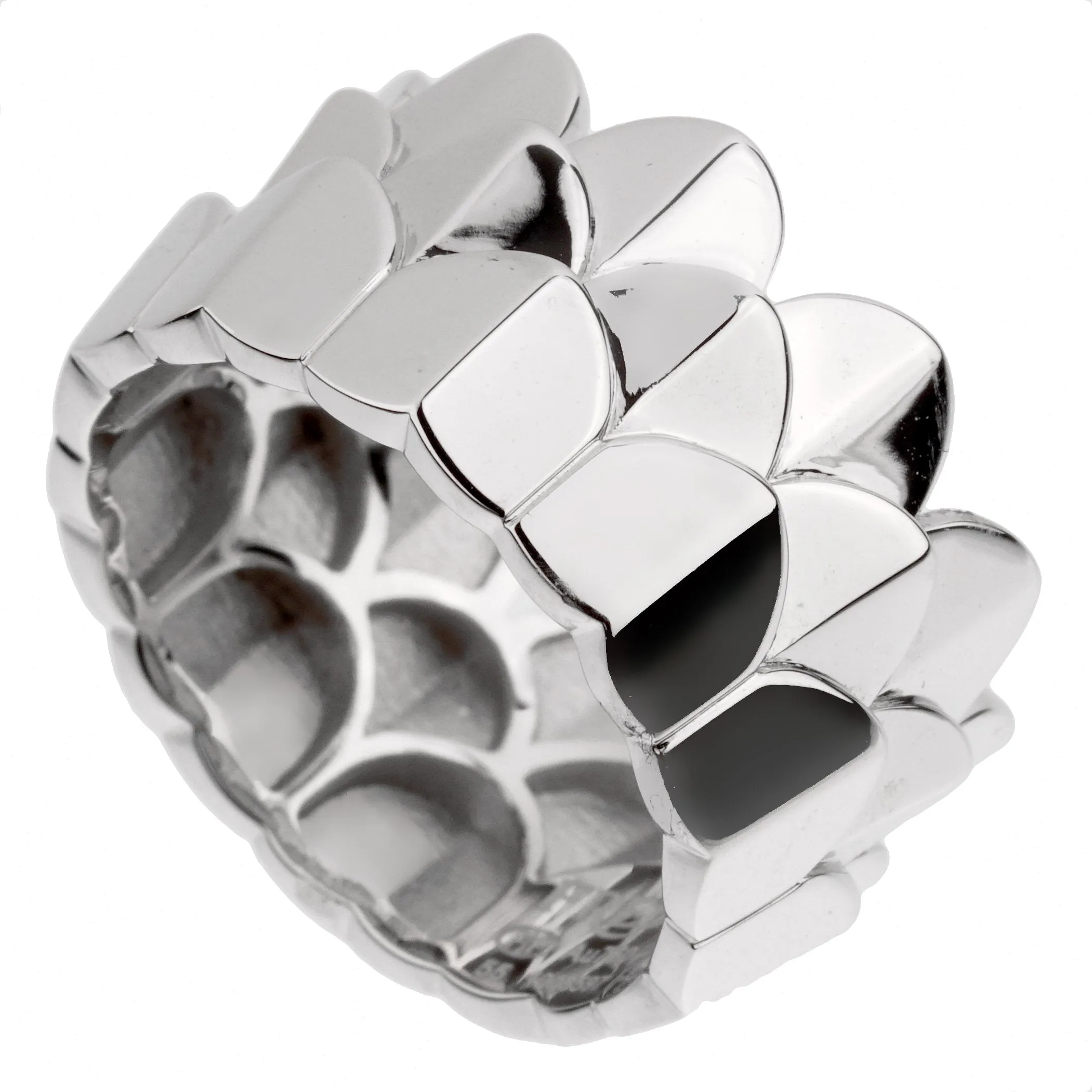 Fred of Paris Triple Arc White Gold Band Ring Sz 7 1/4