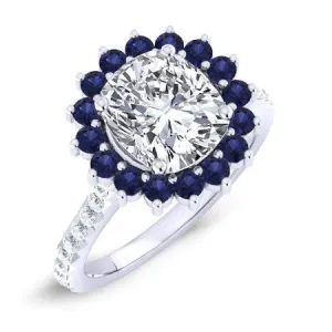 Gazania - GIA Natural Cushion Diamond Engagement Ring