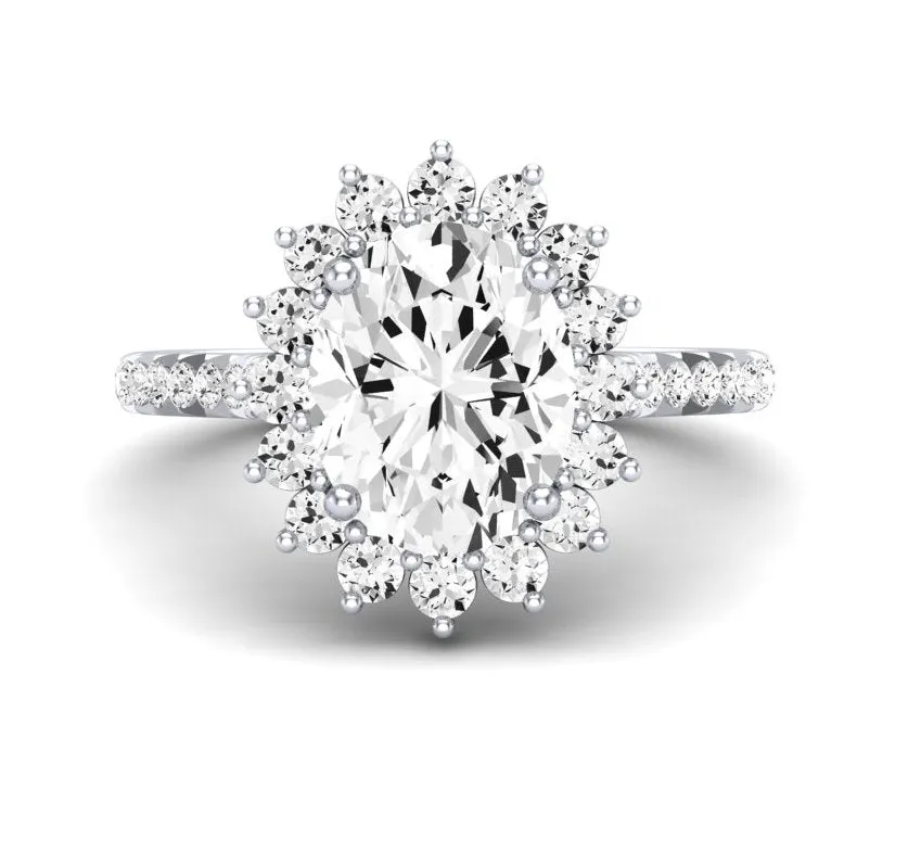 Gazania - Oval Diamond Engagement Ring
