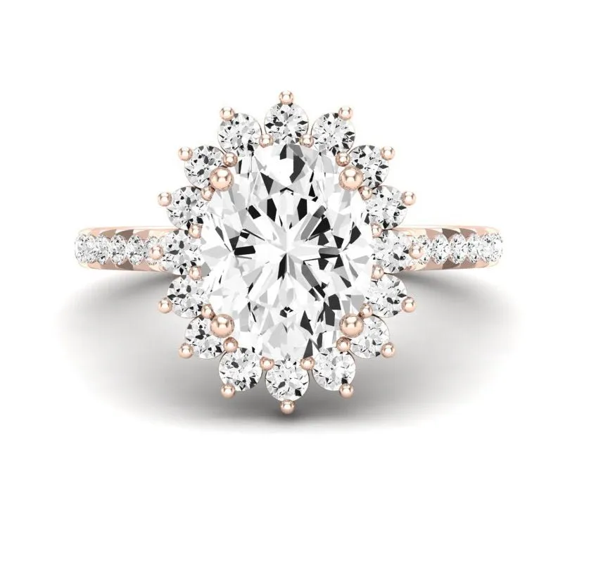 Gazania - Oval Moissanite Engagement Ring