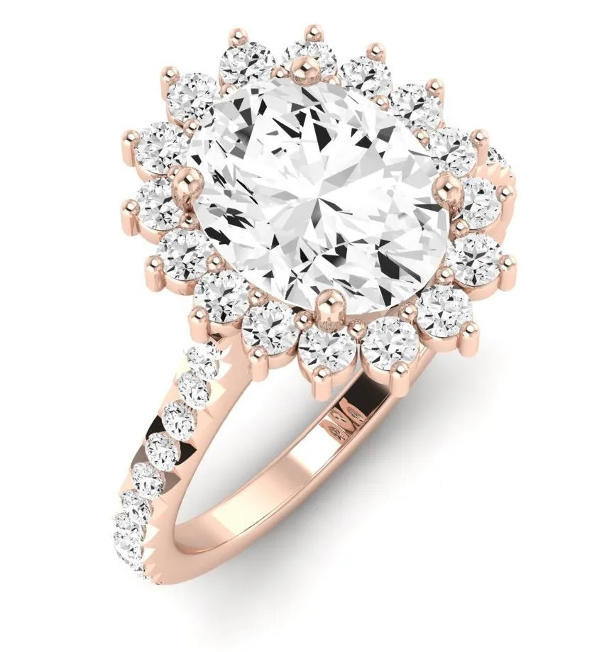 Gazania - Oval Moissanite Engagement Ring