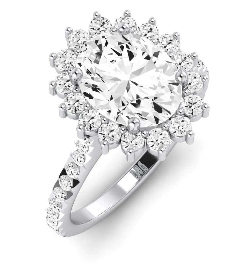 Gazania - Oval Moissanite Engagement Ring