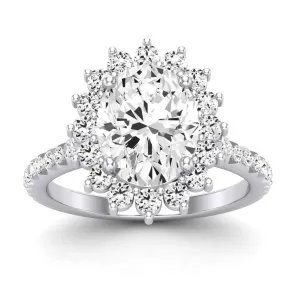 Gazania - Oval Moissanite Engagement Ring