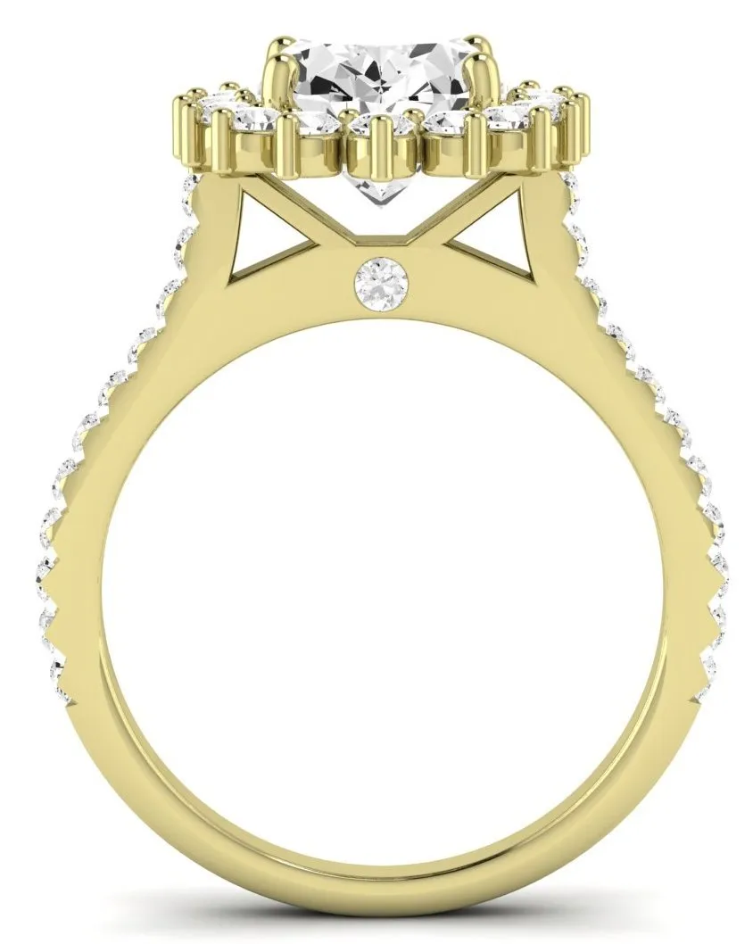 Gazania - Oval Moissanite Engagement Ring