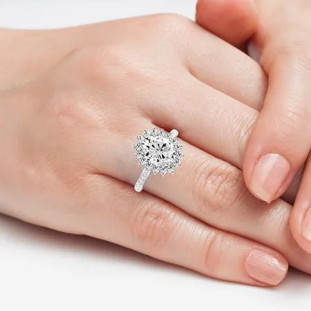 Gazania - Oval Moissanite Engagement Ring