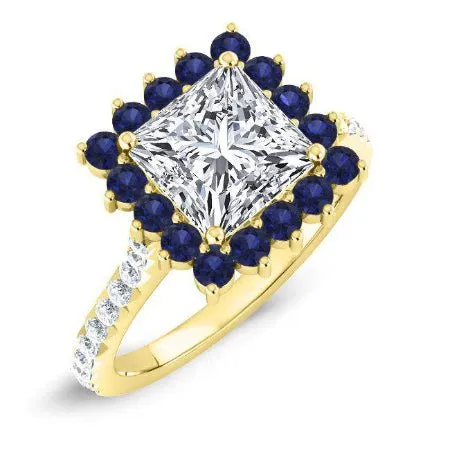 Gazania - Princess Lab Diamond Engagement Ring (IGI Certified)