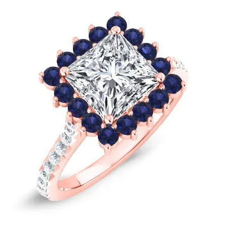 Gazania - Princess Lab Diamond Engagement Ring (IGI Certified)