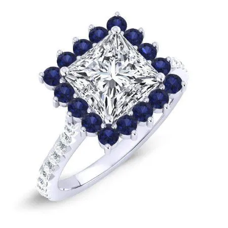 Gazania - Princess Lab Diamond Engagement Ring (IGI Certified)