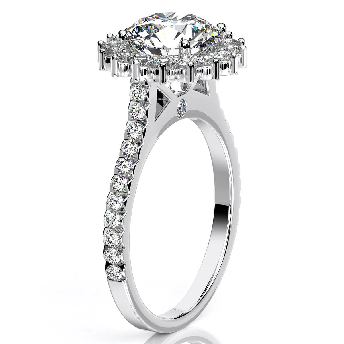 Gazania - Round Diamond Engagement Ring