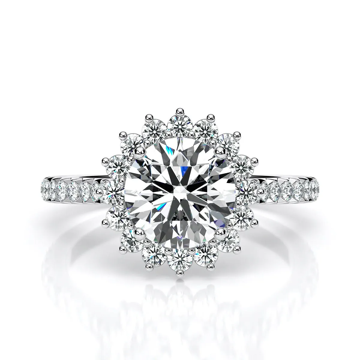 Gazania - Round Diamond Engagement Ring