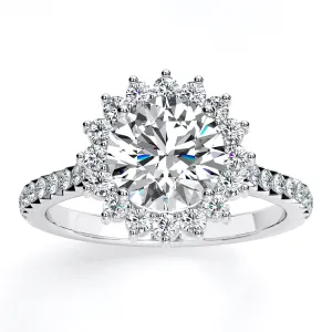 Gazania - Round Diamond Engagement Ring