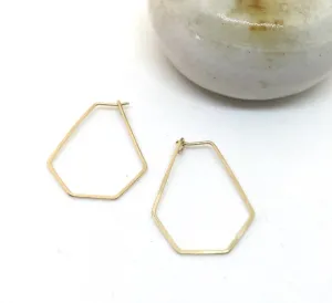 Geometric Hexagon Hoops