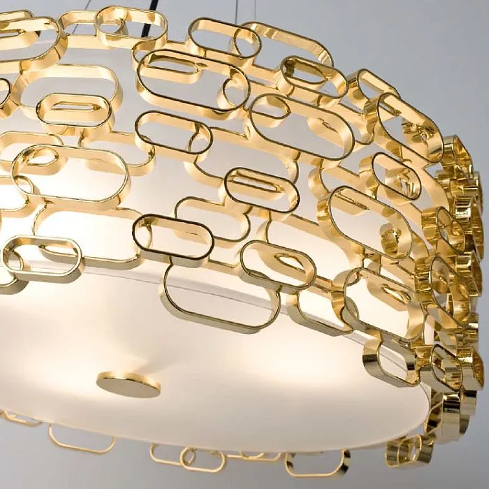 Glamour Gold, Nickel, Or White Ceiling Light By Terzani