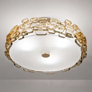Glamour Gold, Nickel, Or White Ceiling Light By Terzani