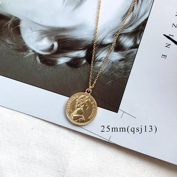 Gold Coin Necklaces