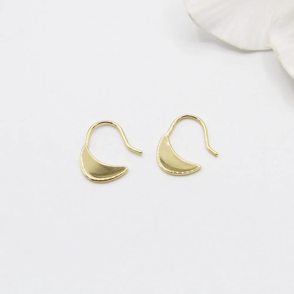 Gold Geometry Hook Earrings