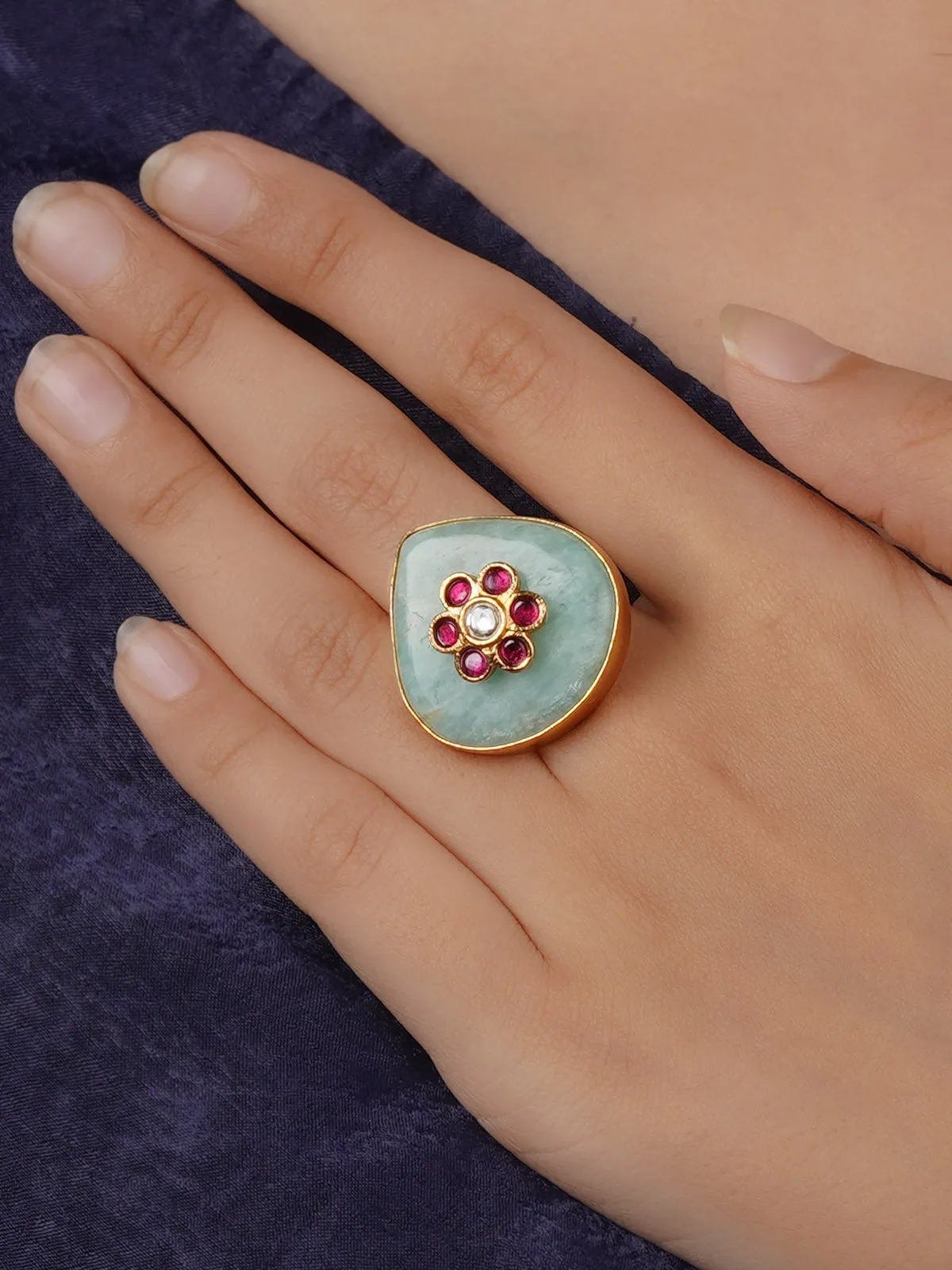 Gold Plated Contemporary Ring - CC-RNG8