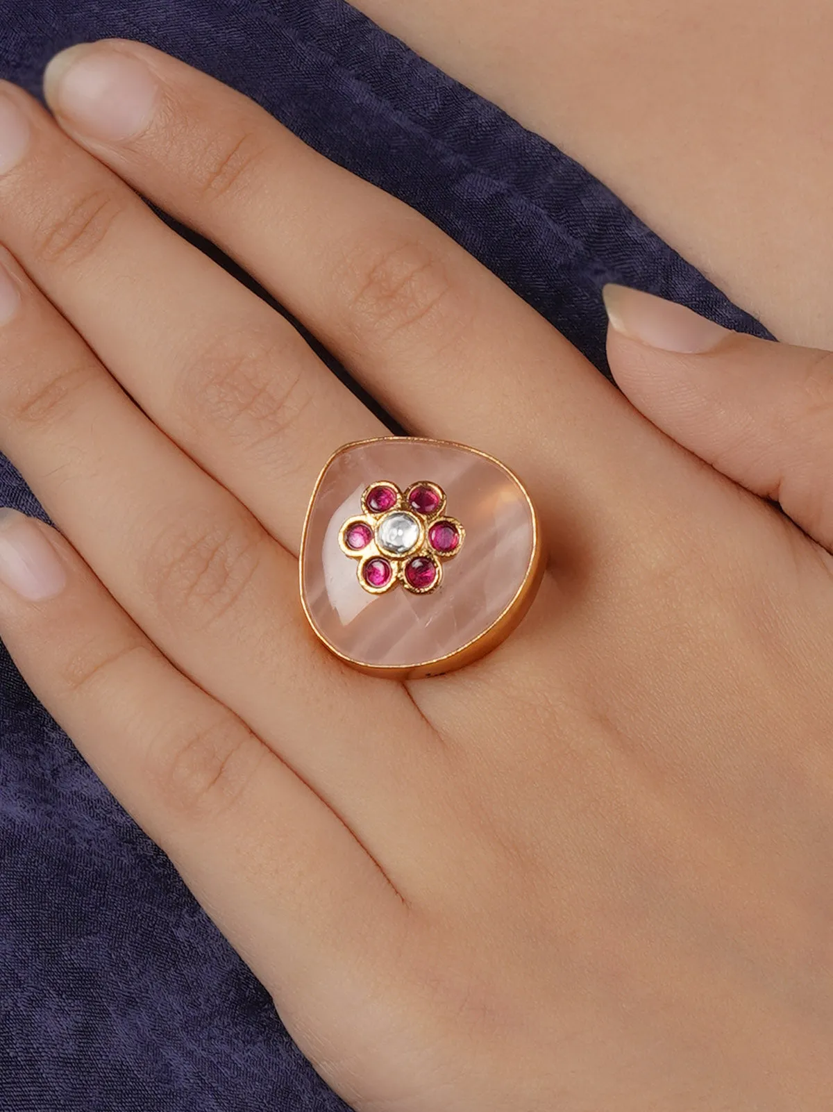 Gold Plated Contemporary Ring - CC-RNG8