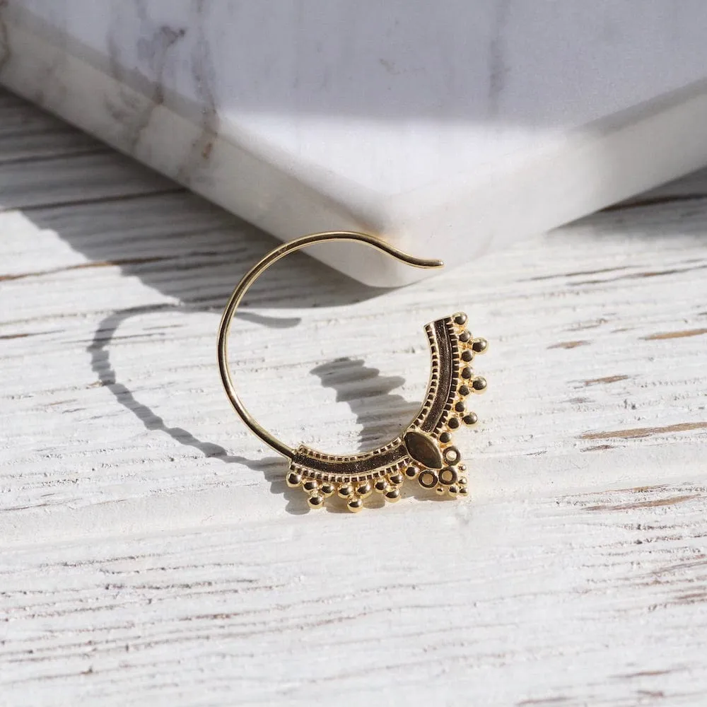 Gold Vermeil Bali Hoop
