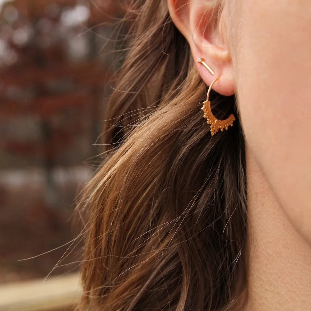 Gold Vermeil Bali Hoop