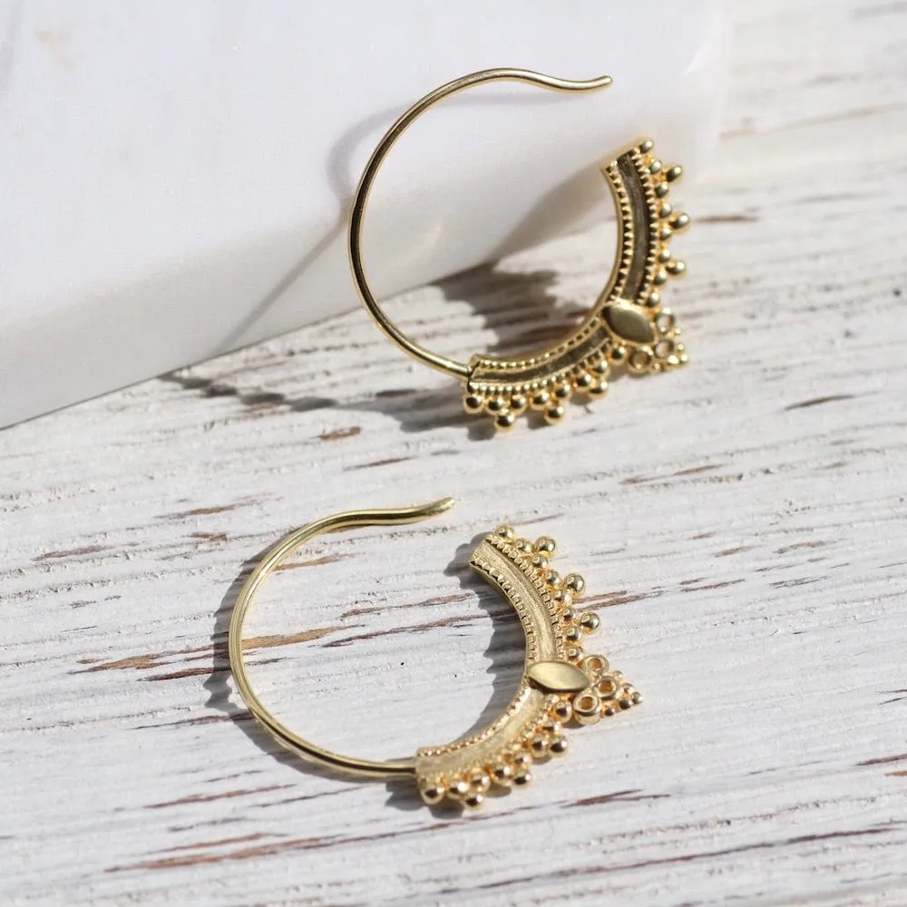 Gold Vermeil Bali Hoop