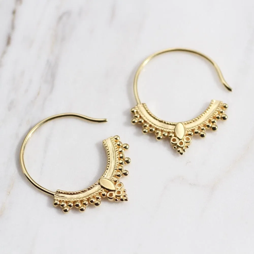 Gold Vermeil Bali Hoop