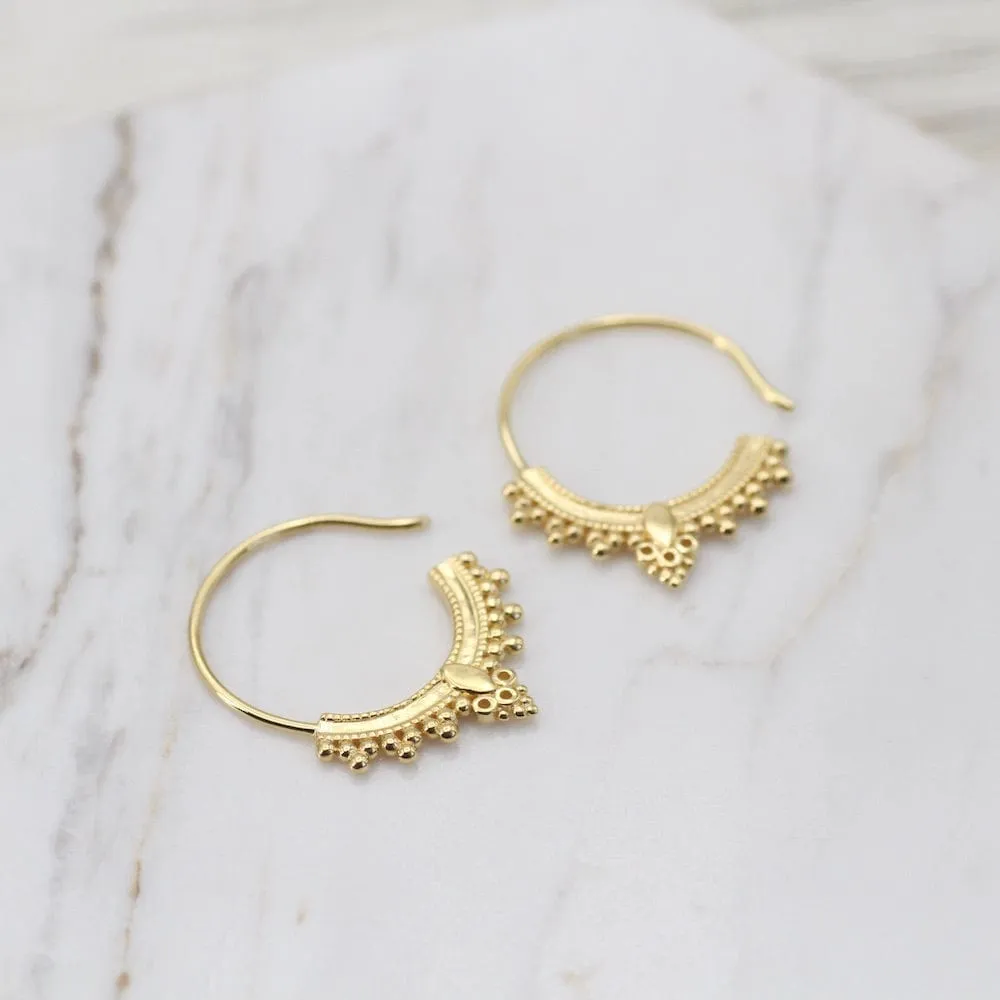 Gold Vermeil Bali Hoop