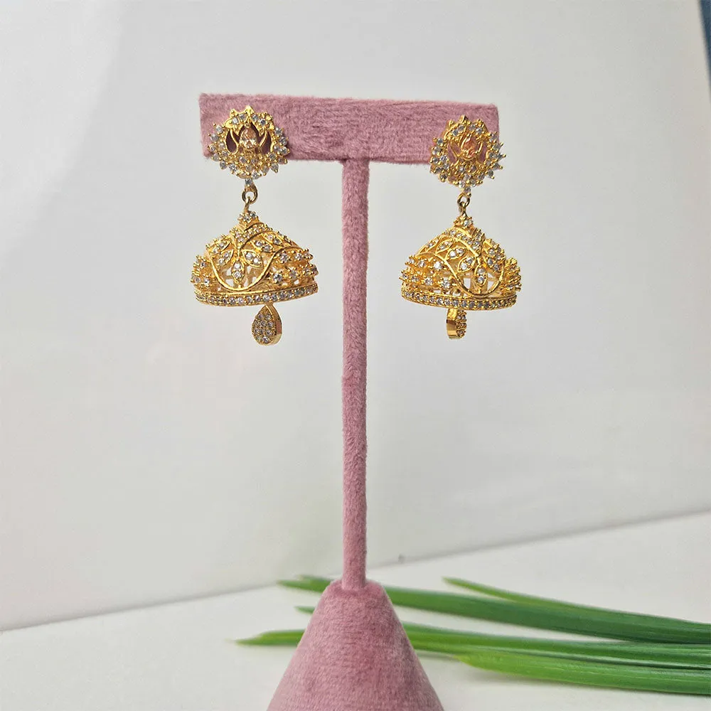 Golden Jhumkay Earrings