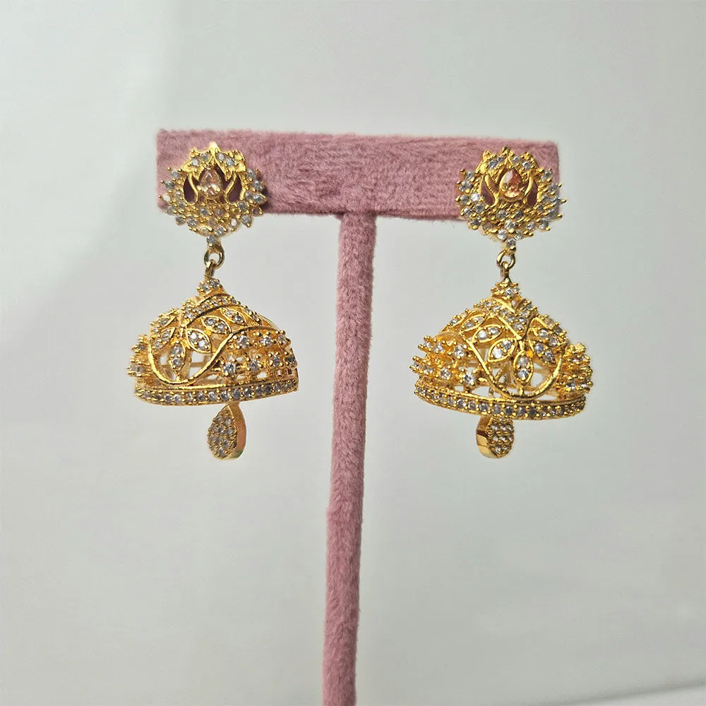 Golden Jhumkay Earrings